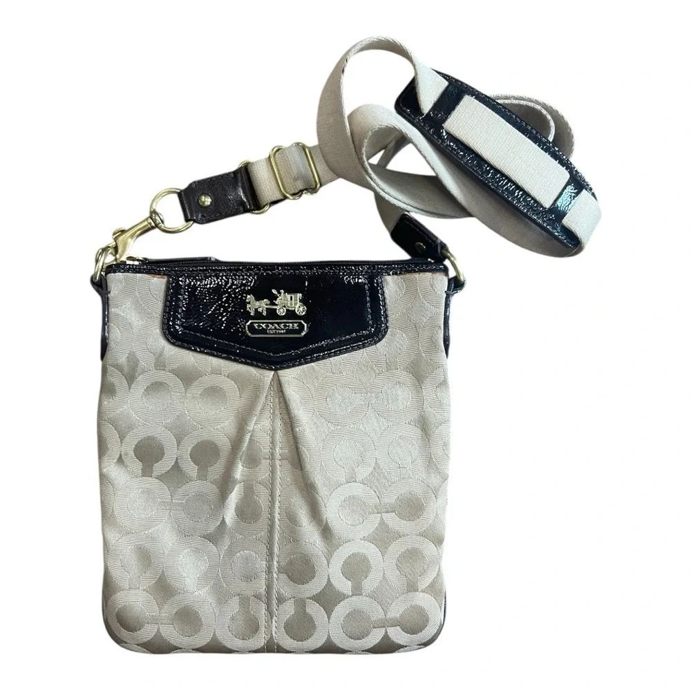 Coach Madison Small Khaki Mahogany Beige Crossbody